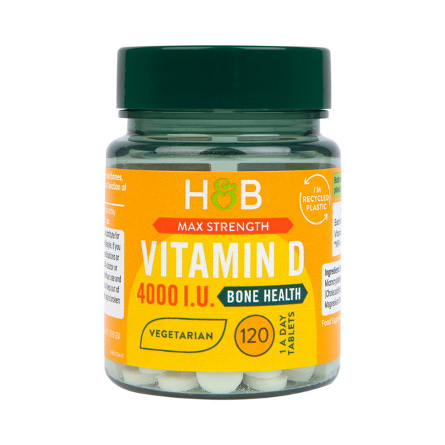 Vitamin D (Vitamin D 4000 IU) 100mcg 120 tablets HOLLAND & BARRETT - Nutra Best Europe