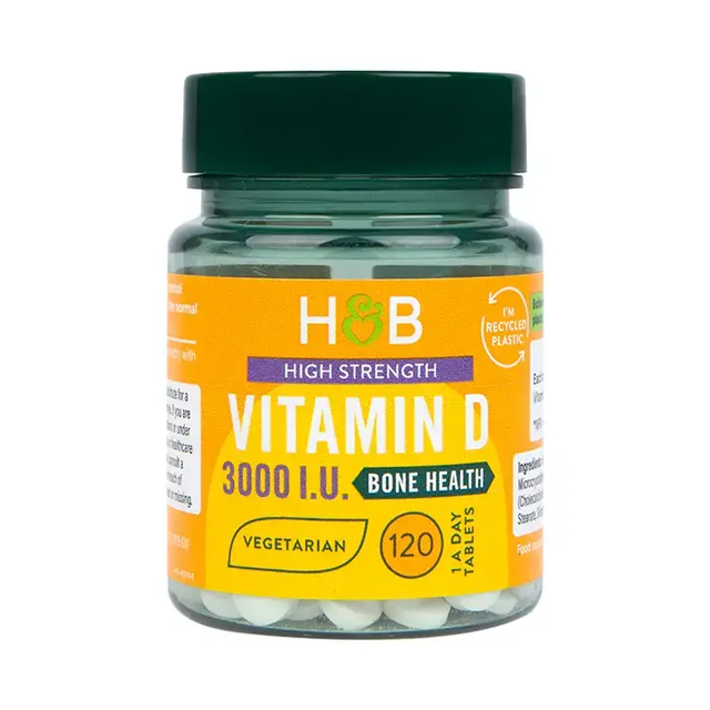 Vitamin D (Vitamin D 3000 IU) 75mcg 120 tablets HOLLAND & BARRETT - Nutra Best Europe
