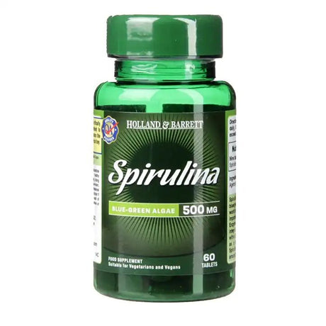 Spirulina (Spirulina) 500mg 60 tablets HOLLAND & BARRETT - Nutra Best Europe