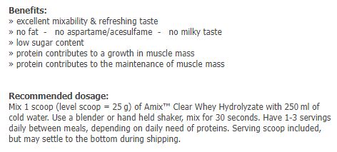 Clear Whey Hydrolyzate Sachet 0.025 kg - Nutra Best Europe