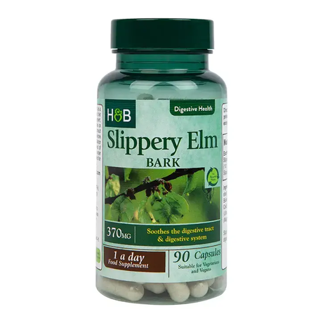 Slippery Elm Bark 370mg 90 capsules HOLLAND & BARRETT - Nutra Best Europe