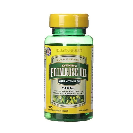Evening Primrose Oil 500mg 100 capsules HOLLAND & BARRETT - Nutra Best Europe