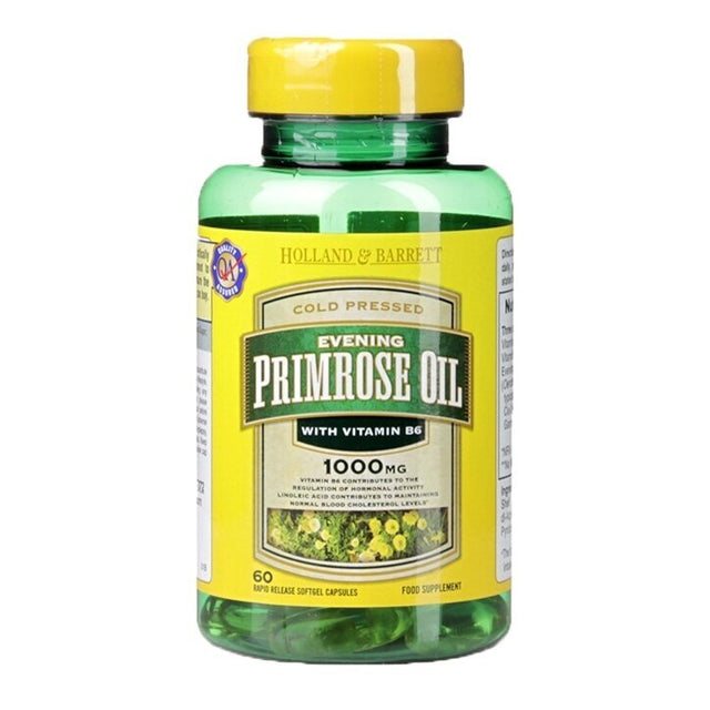 Evening Primrose Oil 1000mg 60 capsules HOLLAND & BARRETT - Nutra Best Europe