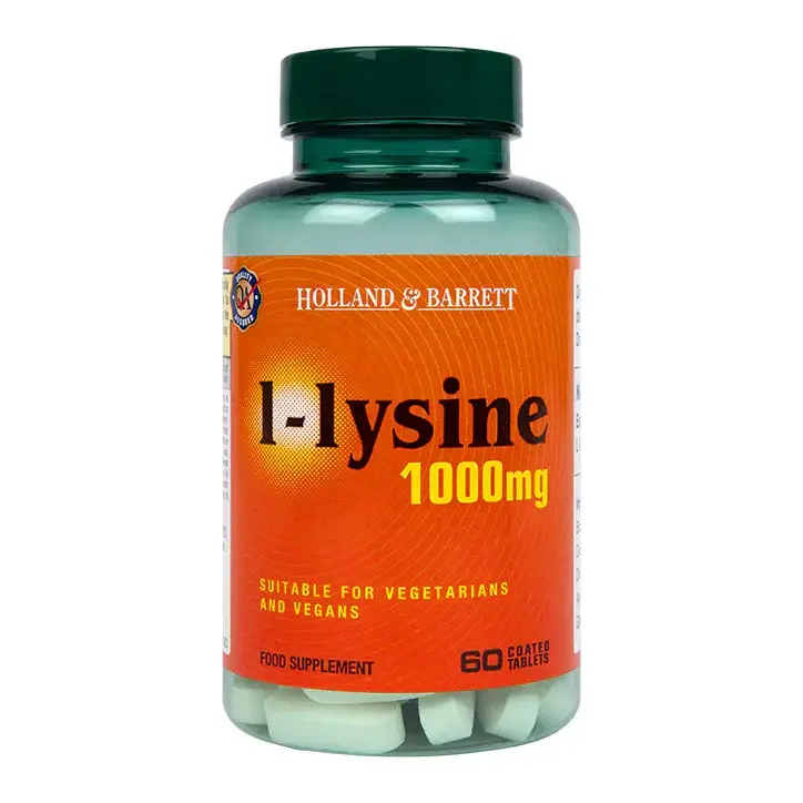L-Lysine 1000mg 60 tablets HOLLAND & BARRETT - Nutra Best Europe
