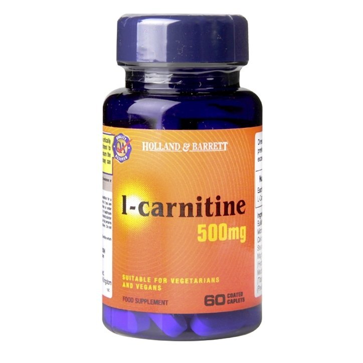 L-carnitine 500mg 60 tablets HOLLAND & BARRETT - Nutra Best Europe
