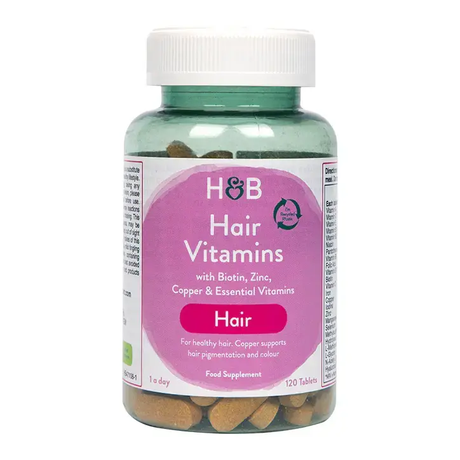Vitamins for hair with collagen (Hair Vitamins) 120 tablets HOLLAND & BARRETT - Nutra Best Europe