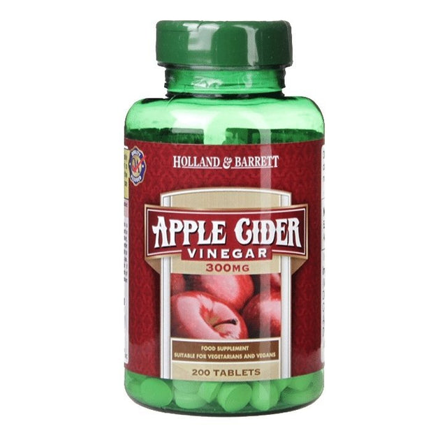 Apple Cider Vinegar 300 mg - 200 Tablets - Nutra Best Europe