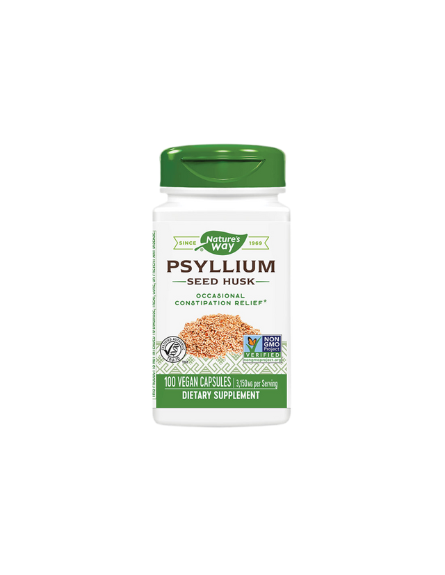 Psyllium Seed Husk 525 mg x 100 capsules Nature's Way - Nutra Best Europe