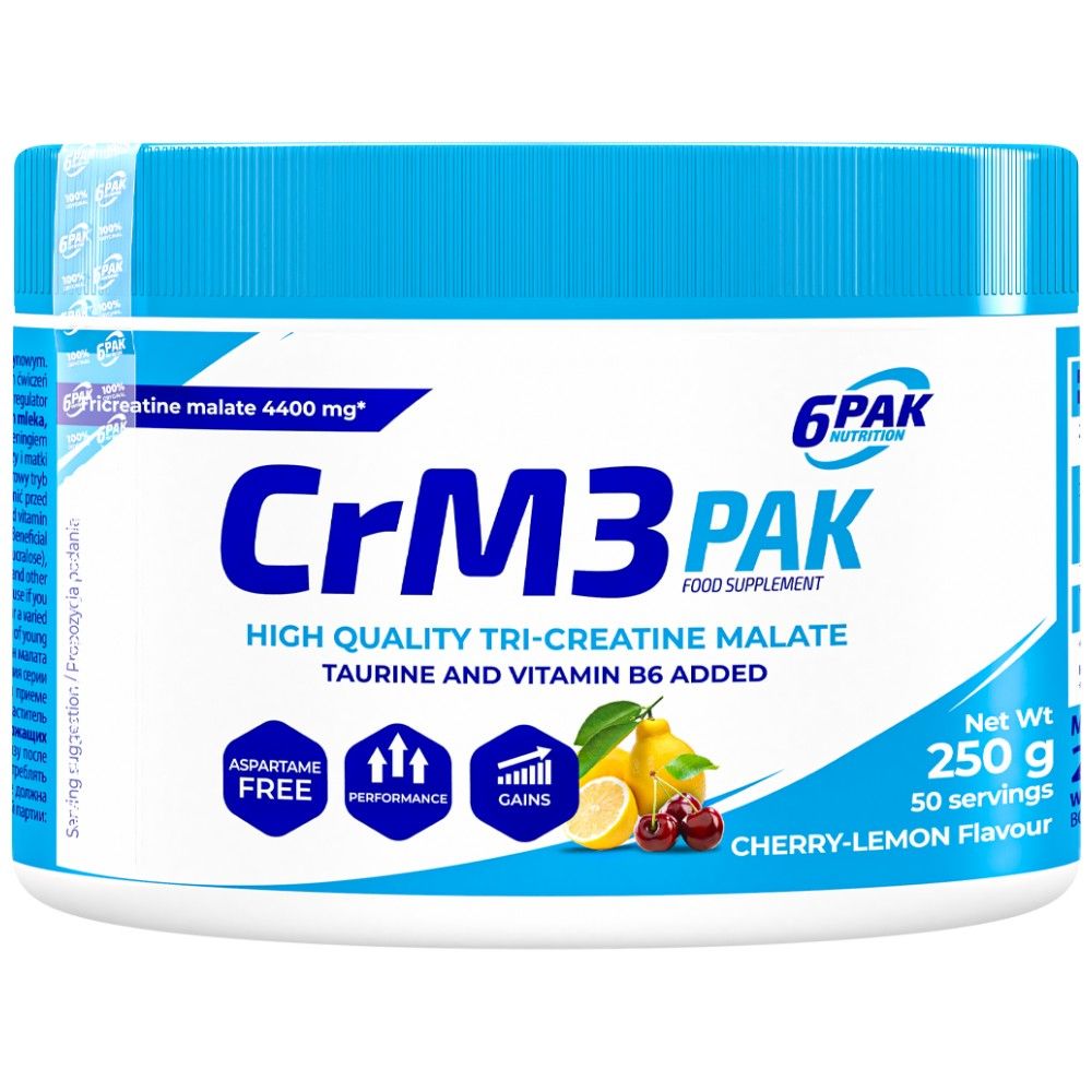 CrM3 PAK (Tri-Creatine Malate + Taurine) - 250 grams - Nutra Best Europe
