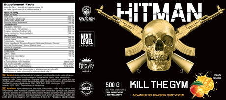 HITMAN - Kill the Gym 500 grams - Nutra Best Europe