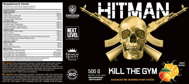 HITMAN - Kill the Gym 500 grams - Nutra Best Europe