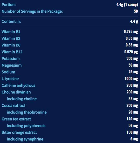 STIM PAK [220 grams, 50 servings] - Nutra Best Europe