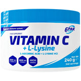 Vitamin C + L-Lysine Powder - 240 grams - Nutra Best Europe