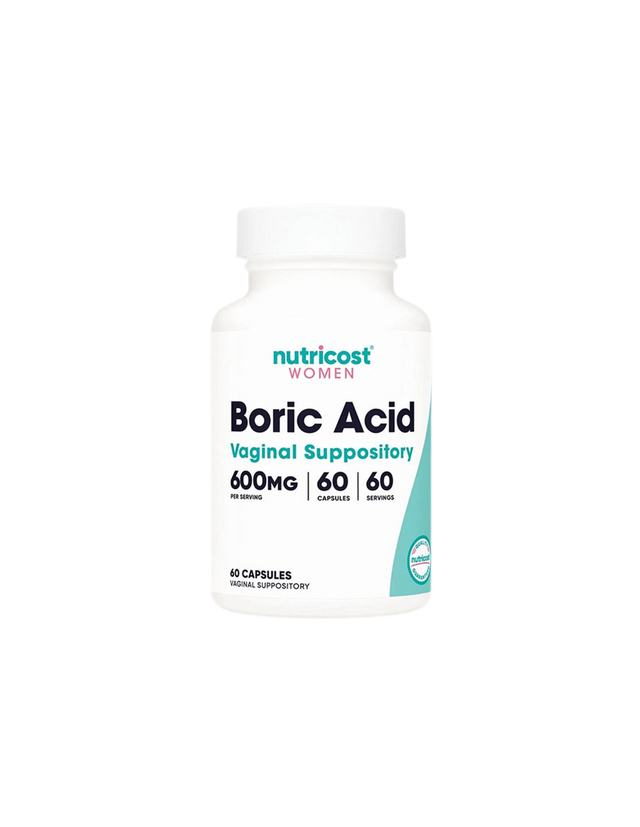 Vaginal infections - Boric acid (Boric Acid), 600 mg x 60 vaginal capsules - Nutra Best Europe