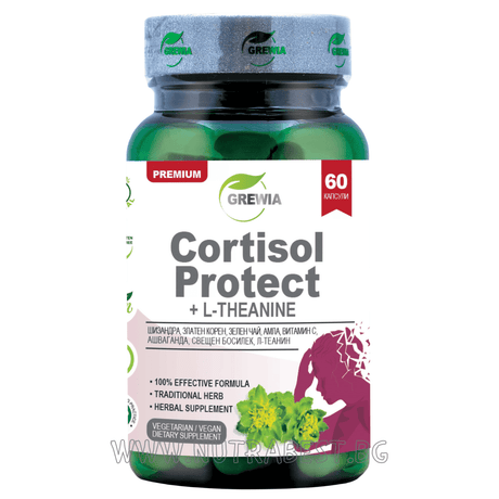CORTISOL PROTECT + L–THEANINE /60 capsules, 30 doses/ GREWIA - Nutra Best Europe
