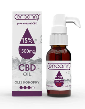 Регенериращо масло CBD 15%  1500 мг 10 мл опаковка Encann - Nutra Best Europe