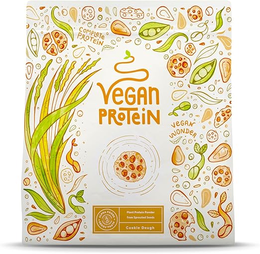 Vegan Protein (Biscuit) + Bromelain - 600 g - Nutra Best Europe
