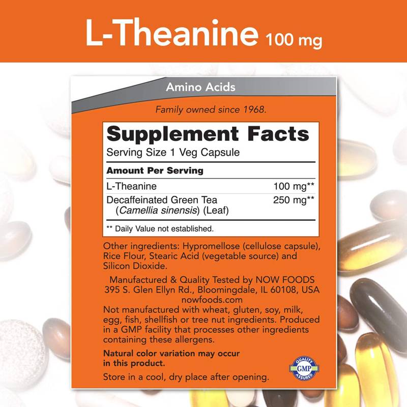 L-Theanine 100 mg - 90 capsules - Nutra Best Europe