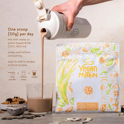 Vegan Protein (Biscuit) + Bromelain - 600 g - Nutra Best Europe