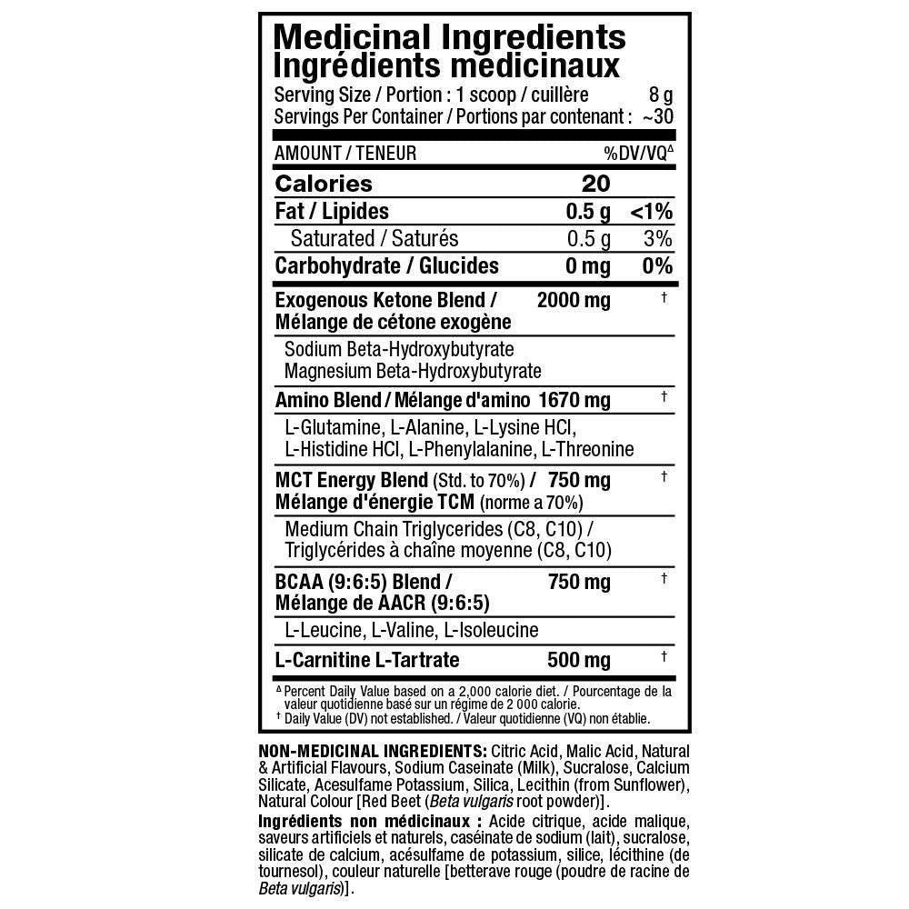 KetoCuts / Ketogenic Energy Drink - 240 grams - Nutra Best Europe