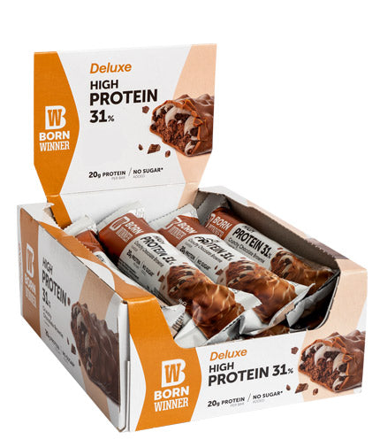Deluxe Protein Bar Box / 12 x 55 g / Cookies & Cream - Nutra Best Europe
