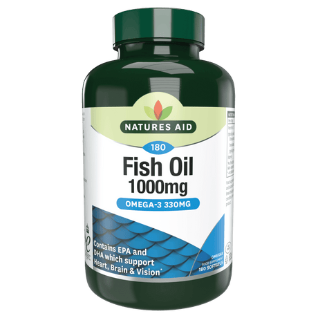 Omega 3 Fish Oil (Omega 3 Fish Oil) 1000mg 90 soft capsules NaturesAid - Nutra Best Europe
