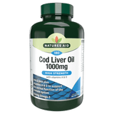 Cod Liver Oil 1000mg 180 Softgels NaturesAid - Nutra Best Europe