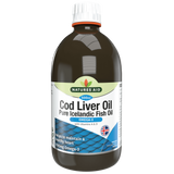Cod Liver Oil Liquid 500ml NaturesAid - Nutra Best Europe