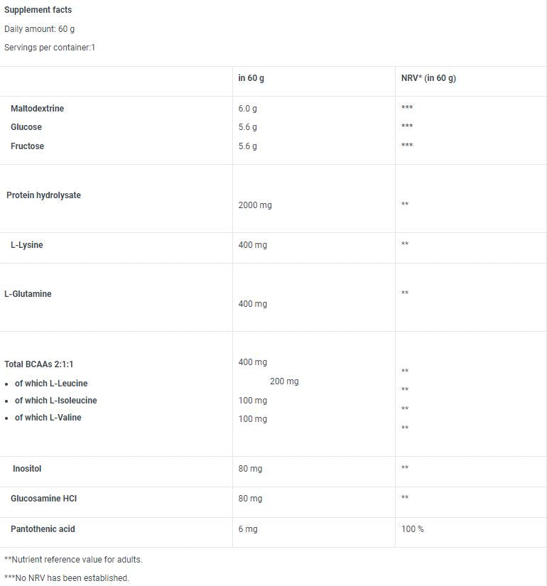 Recovery Gel / 60 g - Nutra Best Europe