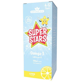 Omega 3 for children (Super Stars Omega-3) 6-12 years 150ml NaturesAid - Nutra Best Europe