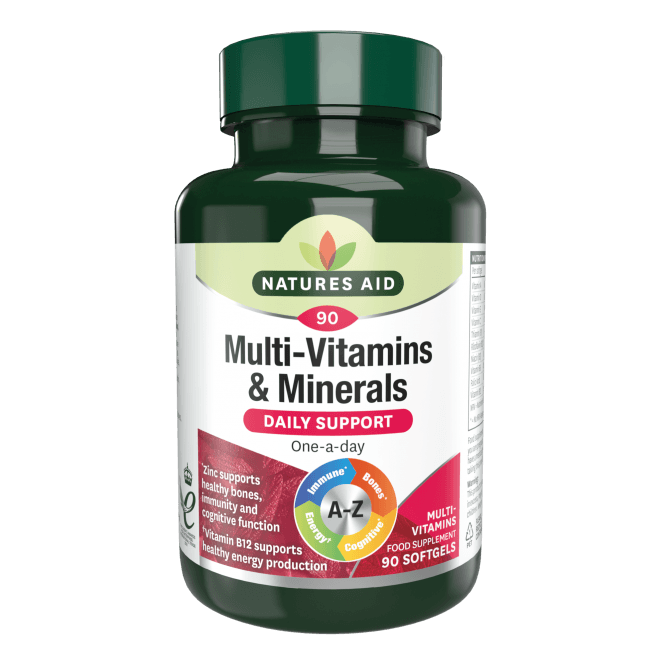 Multi-Vitamins & Minerals (Multi-Vitamins & Minerals) 90 softgels NaturesAid - Nutra Best Europe