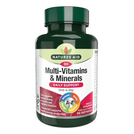 Multi-Vitamins & Minerals (Multi-Vitamins & Minerals) 90 softgels NaturesAid - Nutra Best Europe