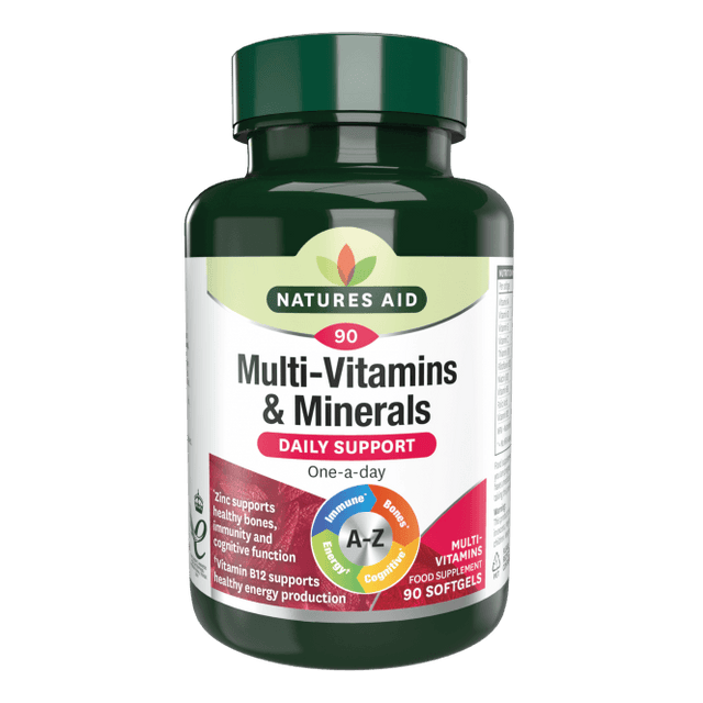 Multi-Vitamins & Minerals (Multi-Vitamins & Minerals) 90 softgels NaturesAid - Nutra Best Europe