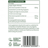 Ginger, Turmeric & Bromelain 60 tablets NaturesAid - Nutra Best Europe