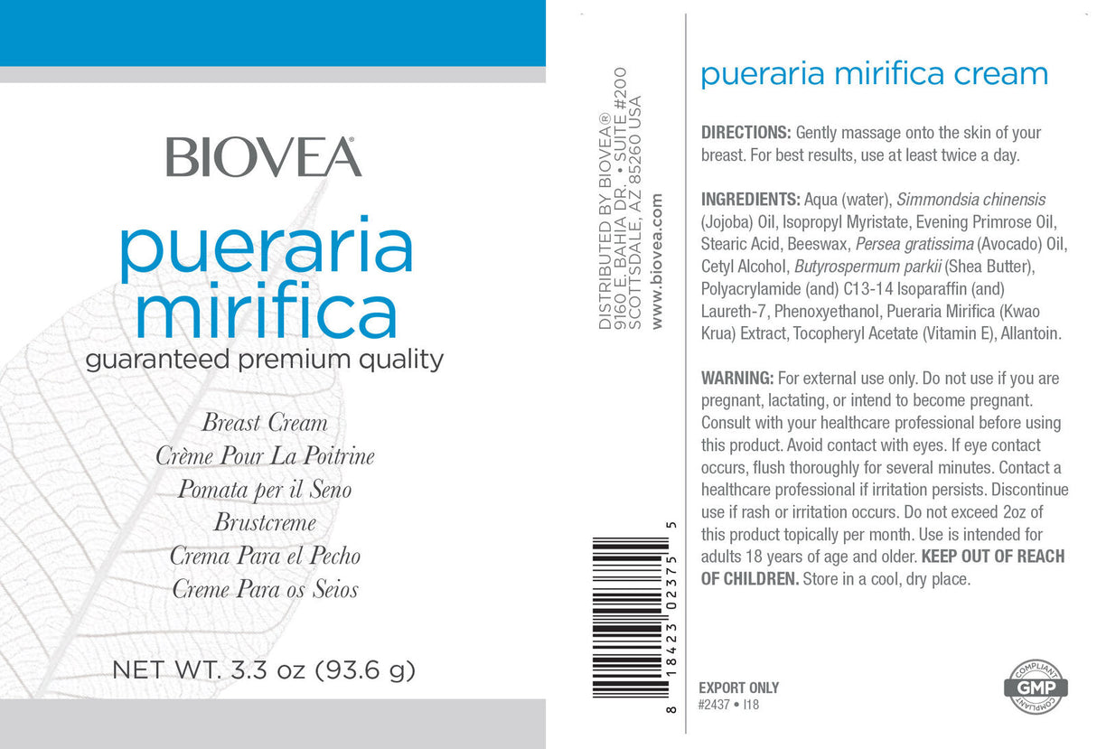 Pueraria Mirifica Breast Cream - 0.094 KG - Nutra Best Europe