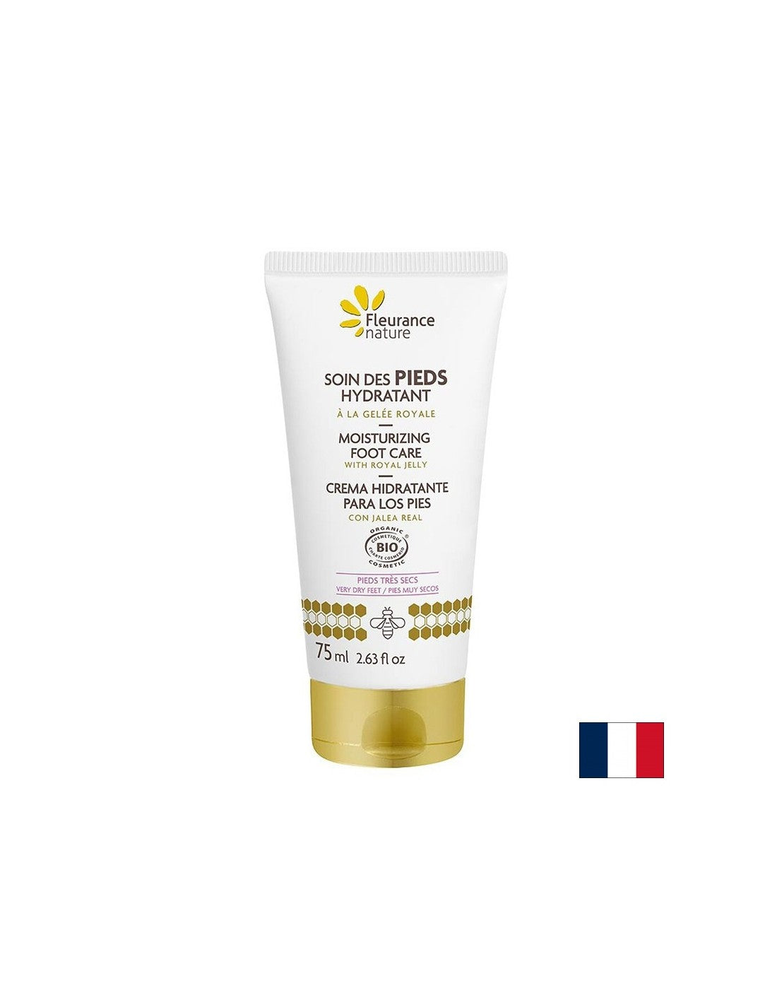 Hidratáló lábkrém méhpempővel, ORGANIC, 75 ml