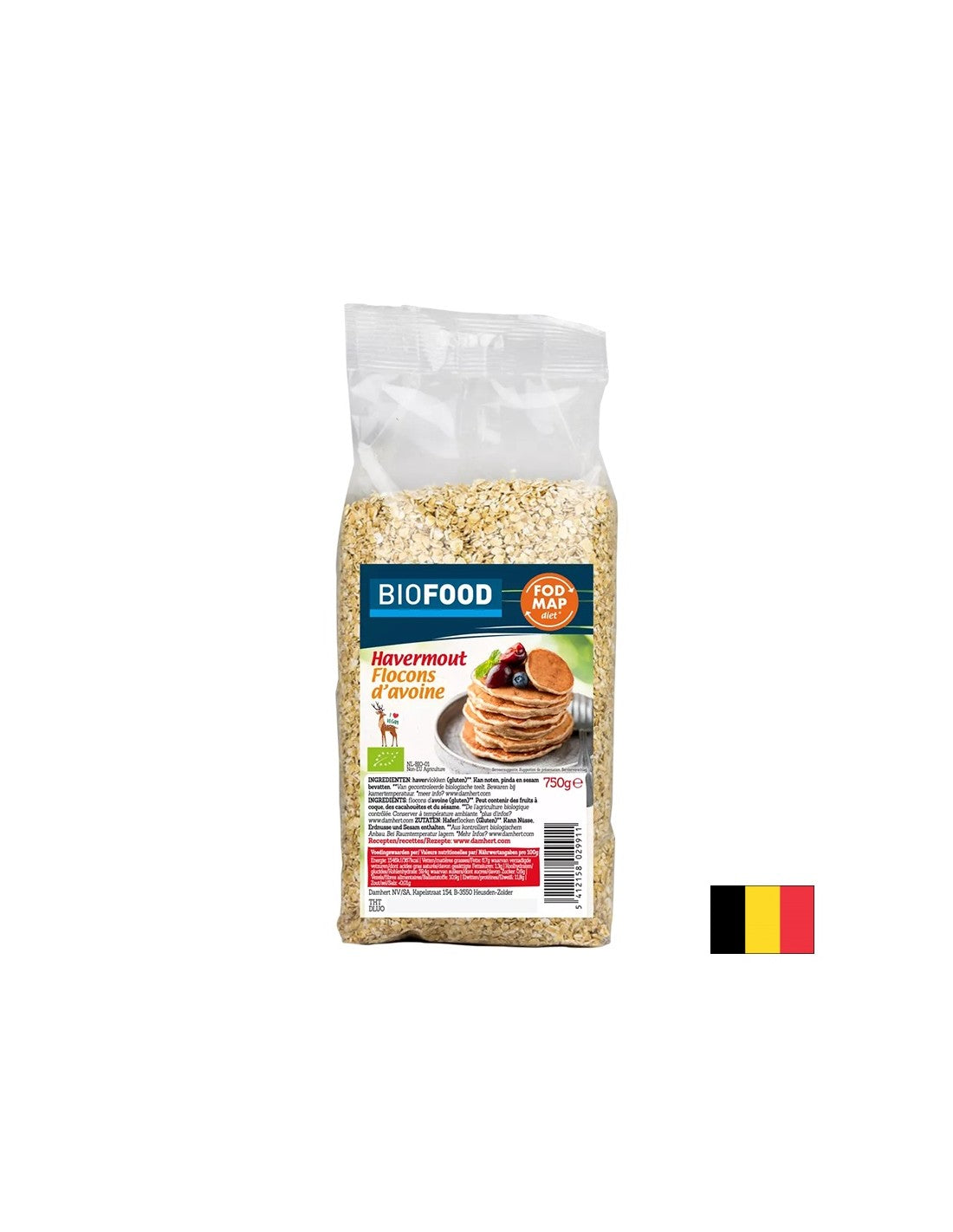 Zabpehely, BIO, 750 g