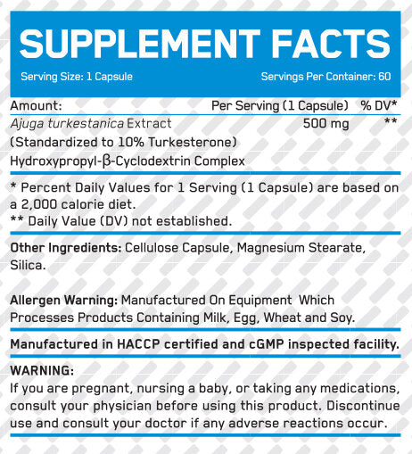 Turkesterone / 60 Caps - Nutra Best Europe