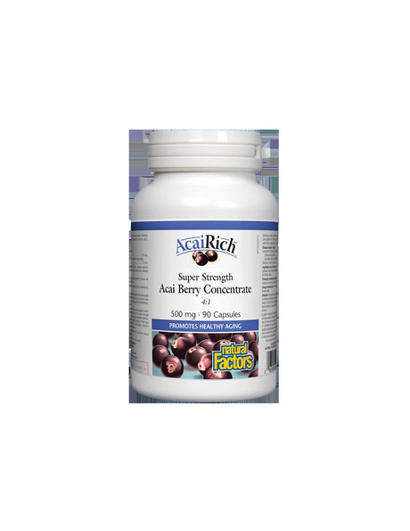 Acai Berry Concentrate 4:1 500 mg - 90 capsules - Nutra Best Europe