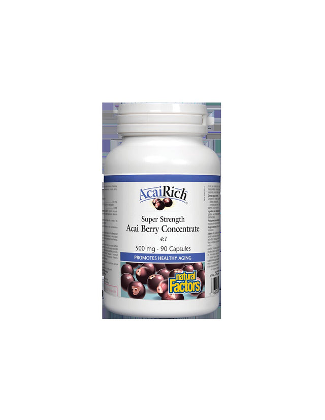 Acai Berry Concentrate 4:1 500 mg - 90 capsules - Nutra Best Europe