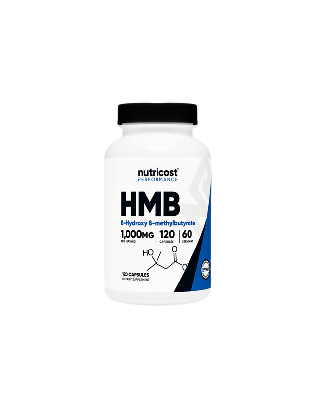 For active sports - HMB (Beta-hydroxy-beta-methylbutyrate), 500 mg/120 capsules, 60 doses Nutricost - Nutra Best Europe