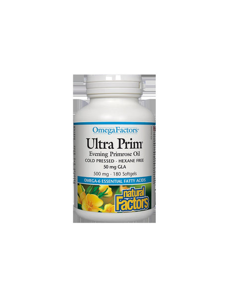 Ultra Prim Evening Primrose Oil 500 mg - 180 Gel capsules - Nutra Best Europe