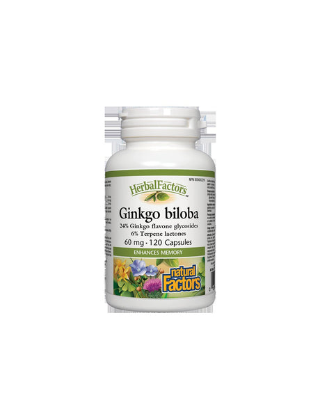 Ginkgo Biloba 60 mg - 120 capsules - Nutra Best Europe
