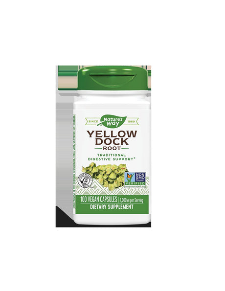 Yellow Dock Root 500 mg - 100 capsules - Nutra Best Europe