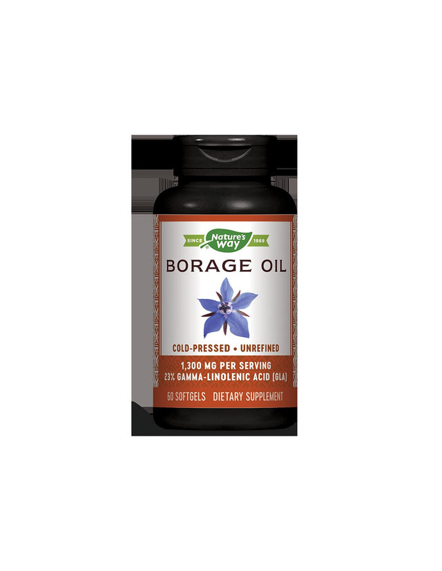 Borage Oil 1300 mg - 60 capsules - Nutra Best Europe