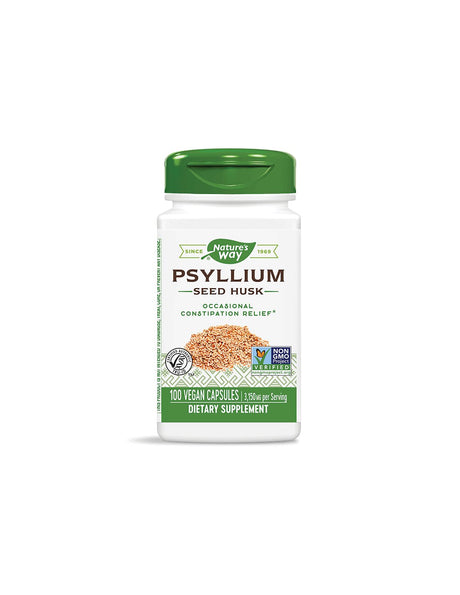 Psyllium Seed Husk 525 mg x 100 capsules Nature's Way - Nutra Best Europe