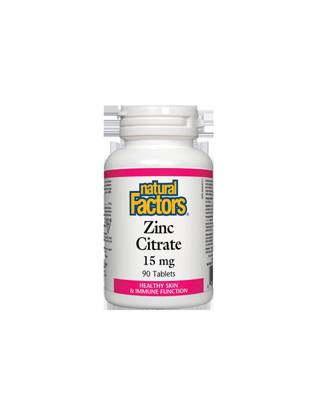 Zinc Citrate 15 mg - 90 Tablets - Nutra Best Europe