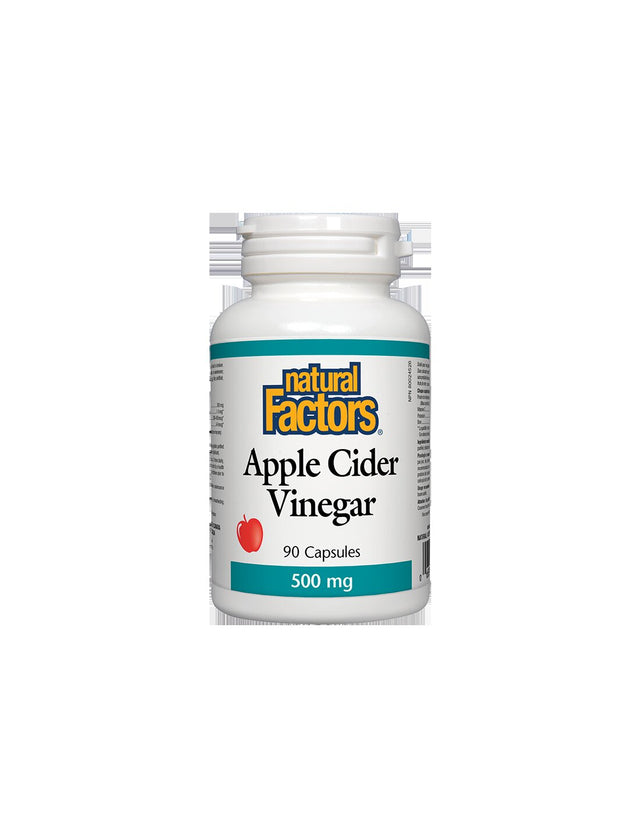 Apple Cider Vinegar 500 mg x 90 capsules Natural Factors - Nutra Best Europe