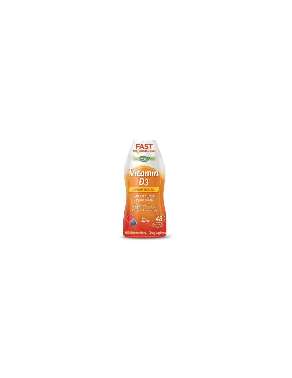 Vitamin D3 Fast Absorbing Liquid / Vitamin D3 x 480 ml Nature's Way - Nutra Best Europe