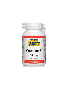 Vitamin C 500 mg + Rose Hips - 90 Tablets - Nutra Best Europe